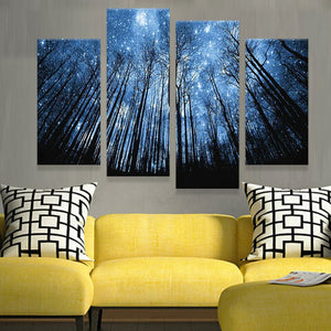 Framed 4 Panels - Tree
