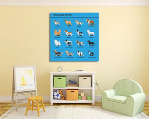 Framed 1 Panel - Kids Room - Small Dogs