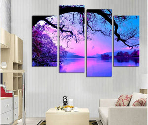 Framed 4 Panels - Landscape