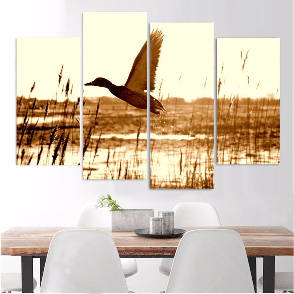Framed 4 Panels - Take off