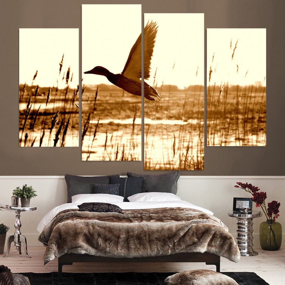 Framed 4 Panels - Take off