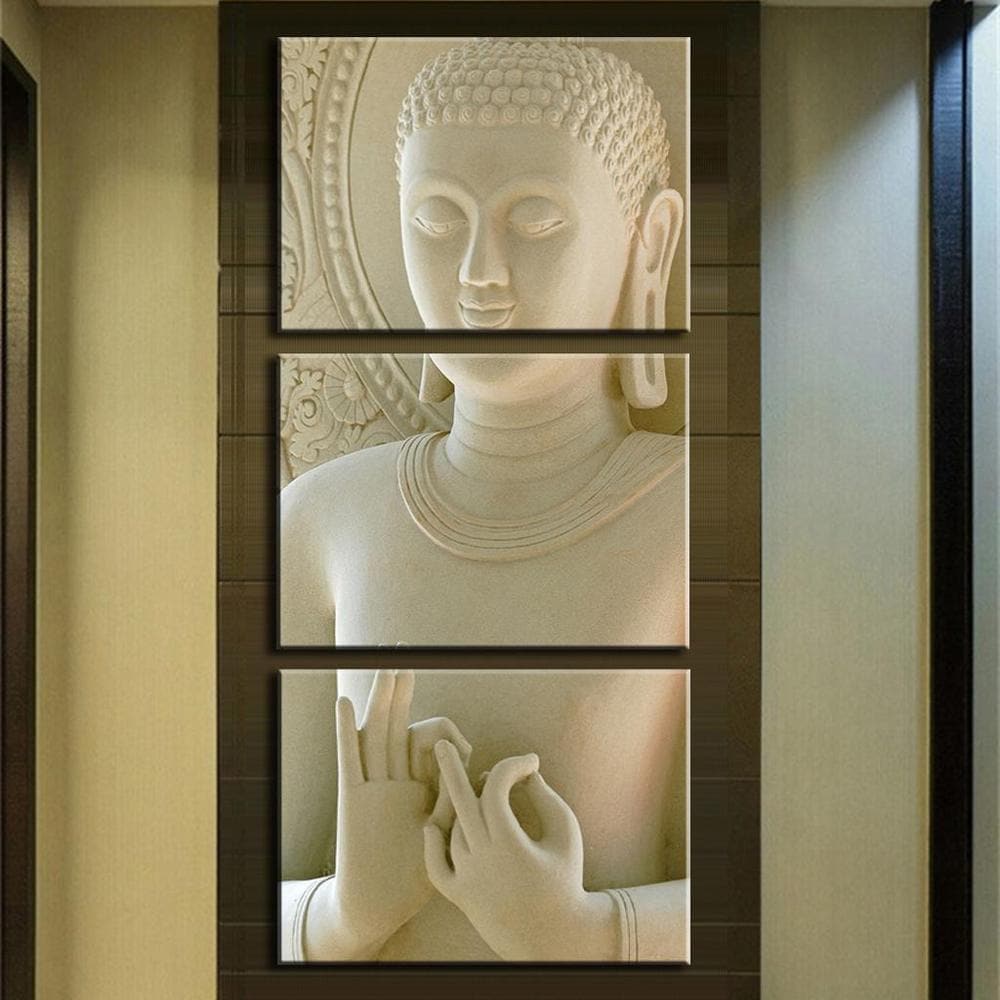 Framed 3 Panels - Buddha