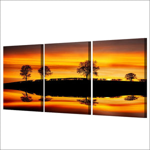 Framed Framed 3 Panels - Landscape