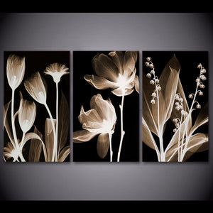 Framed 3 Panels - Flower