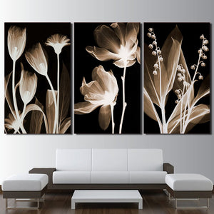 Framed 3 Panels - Flower