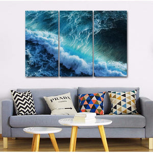 Framed 3 Panels  - Wave