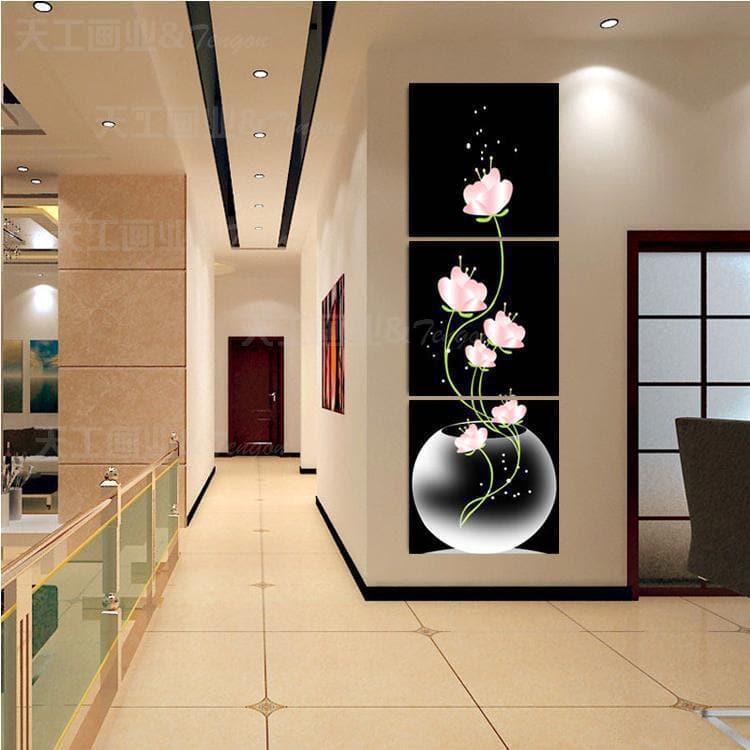 Framed 3 Panels - Flower