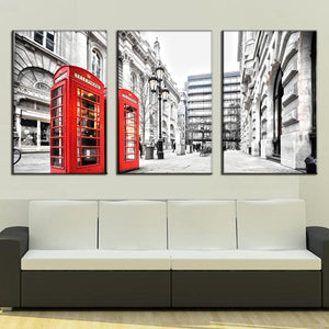 Framed 3 Panels  - London City