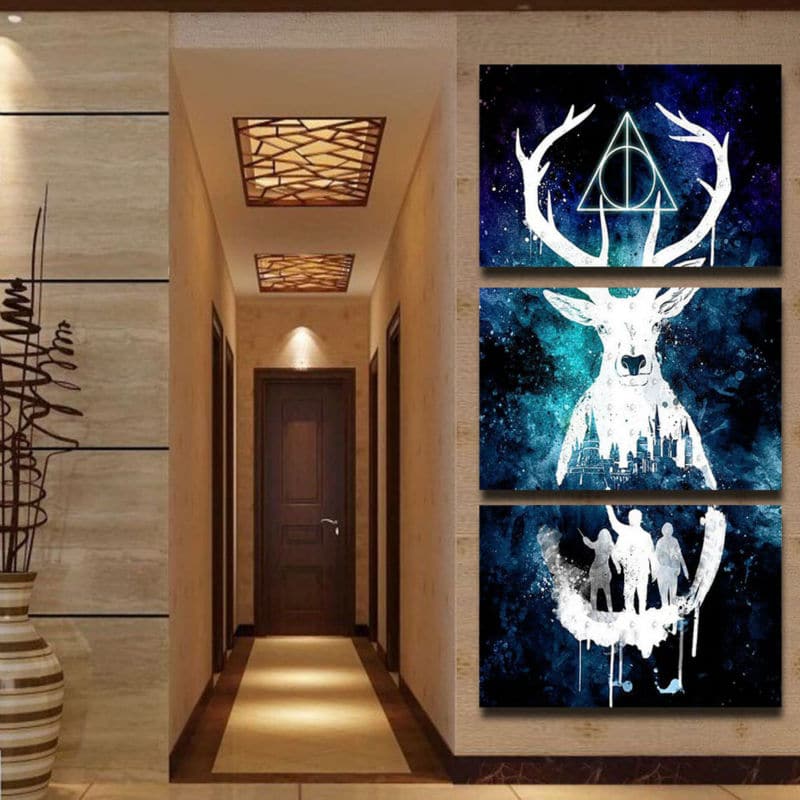 Framed 3 Panels - Deer