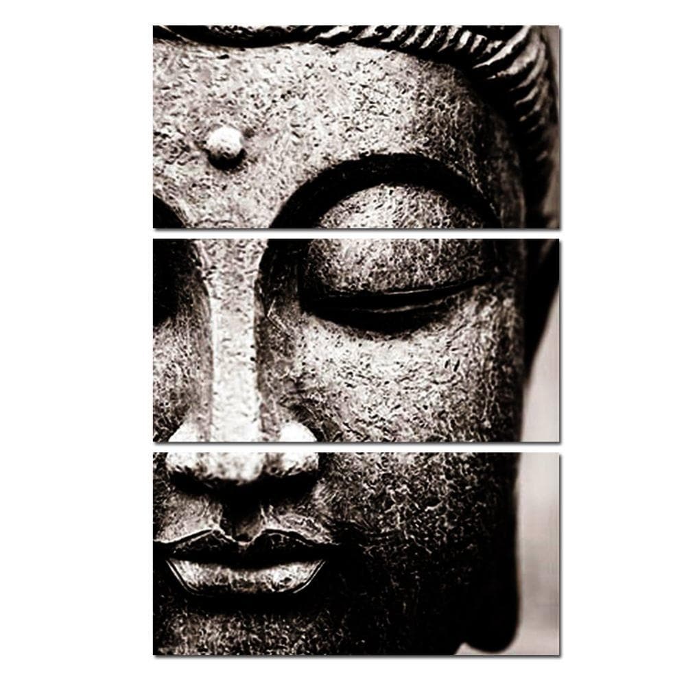 Framed 3 Panels  - Buddha