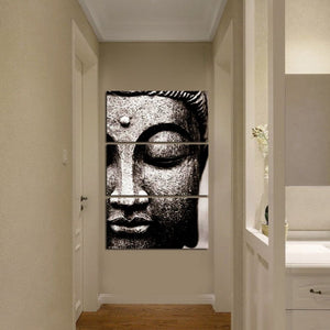 Framed 3 Panels  - Buddha