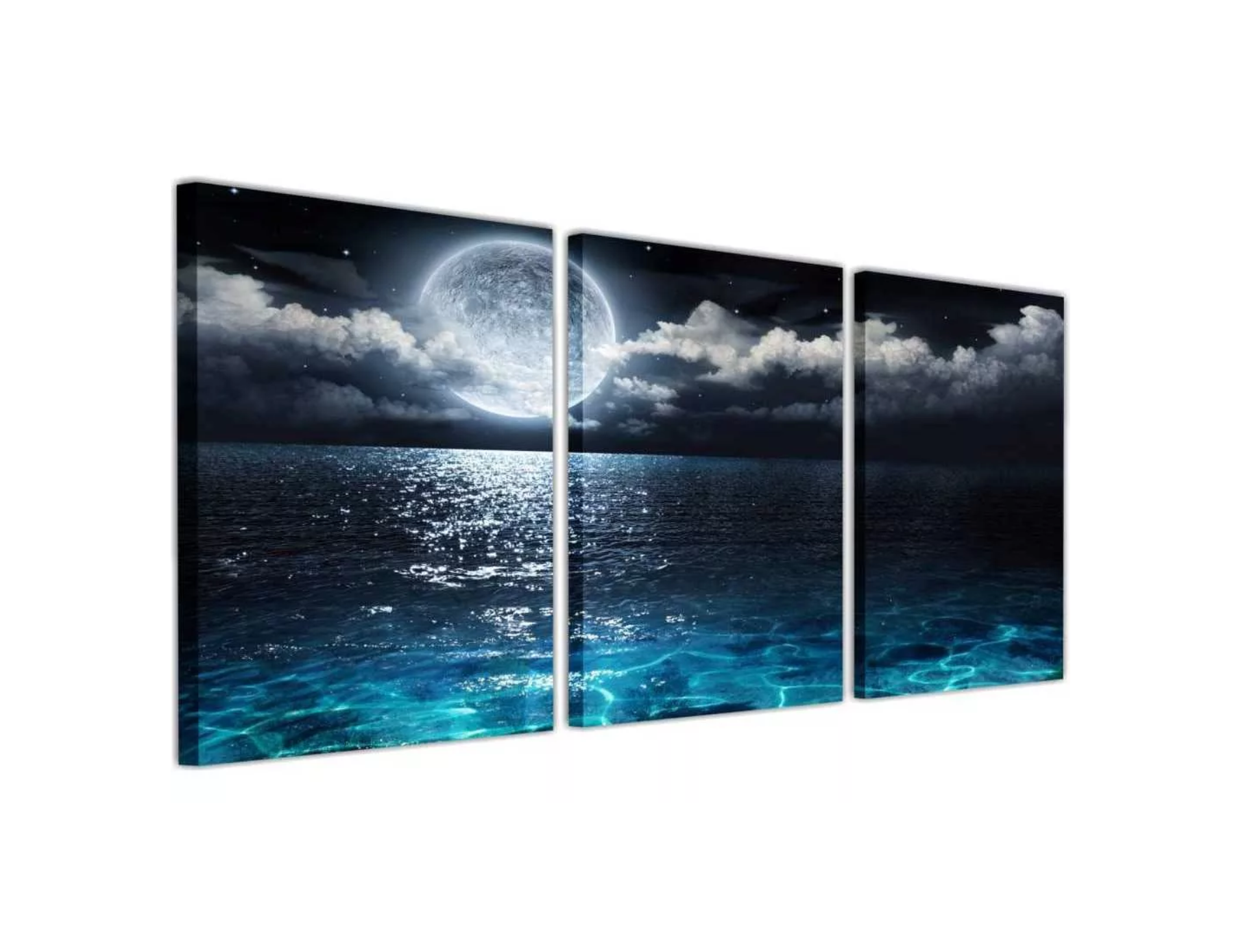 Framed 3 Panels  - Seascape