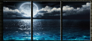 Framed 3 Panels  - Seascape