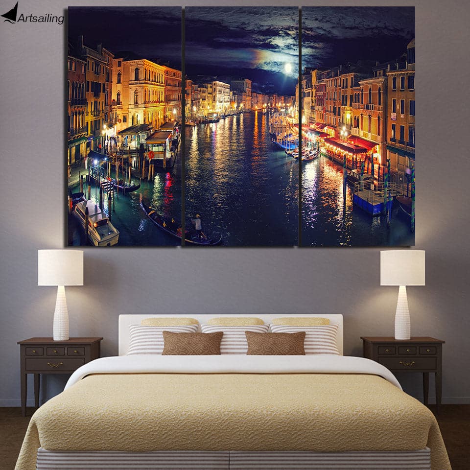 Framed 3 Panels  - Venice