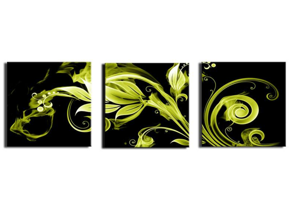 Framed 3 Panels - Flower