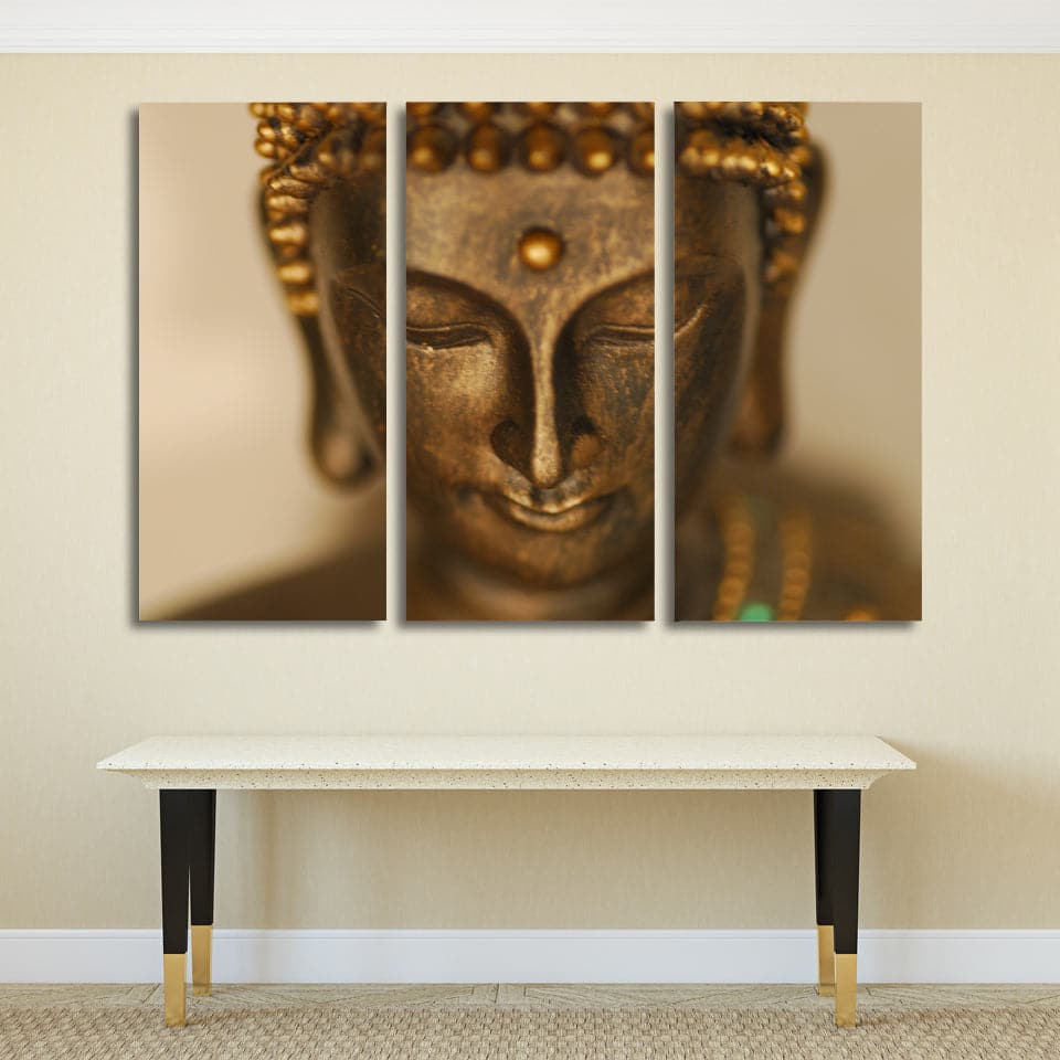 Framed 3 Panels  - Buddha