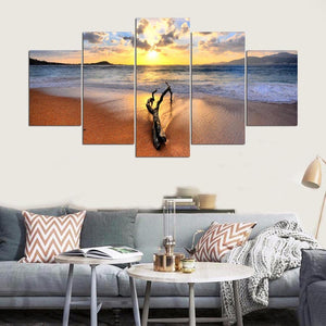 Framed 5 Panels - Seascape