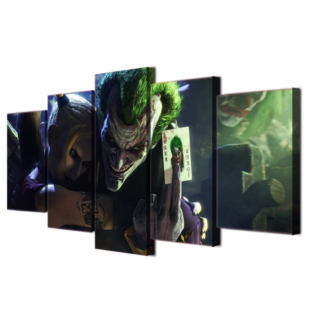 Framed 5 Panels - Joker