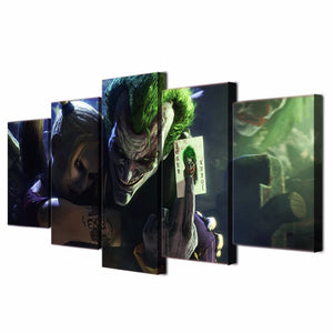 Framed 5 Panels - Joker