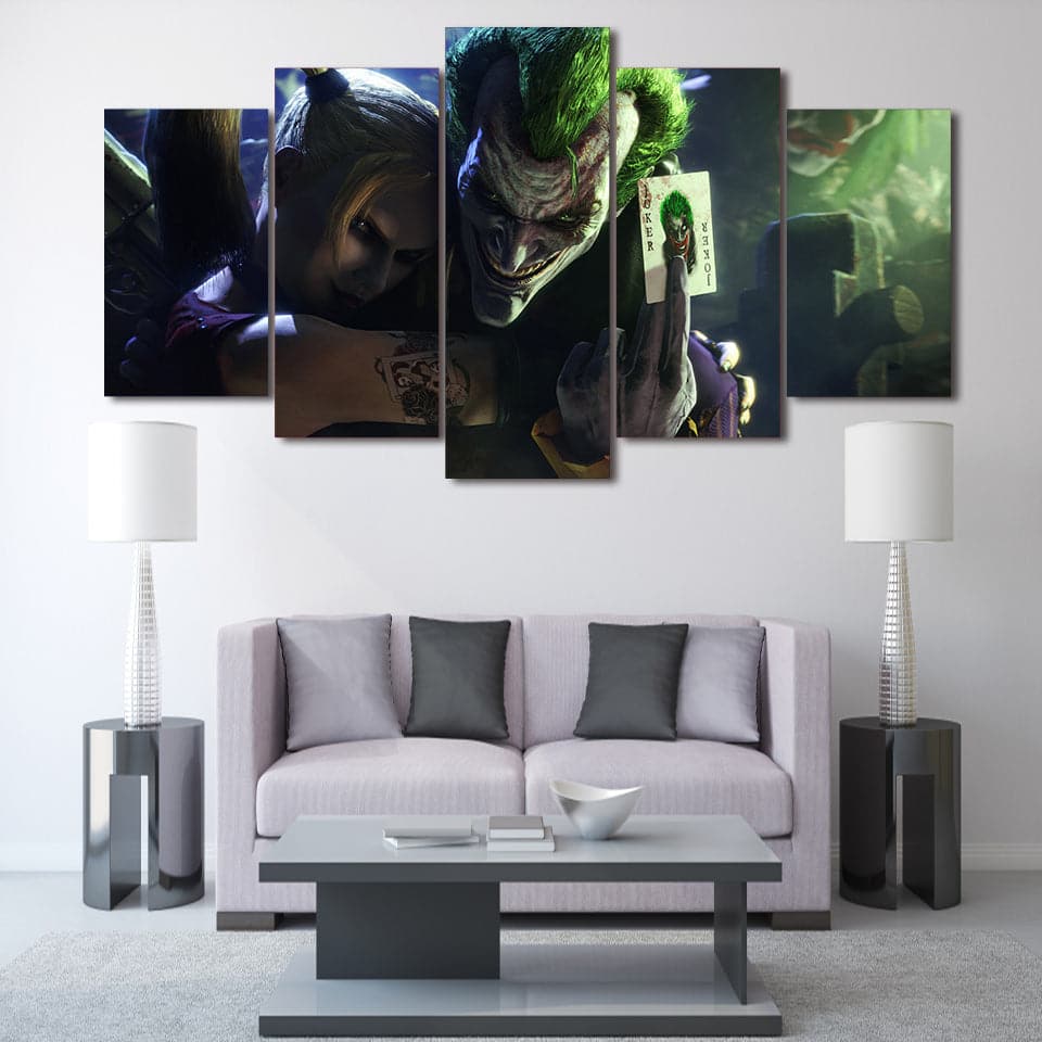 Framed 5 Panels - Joker