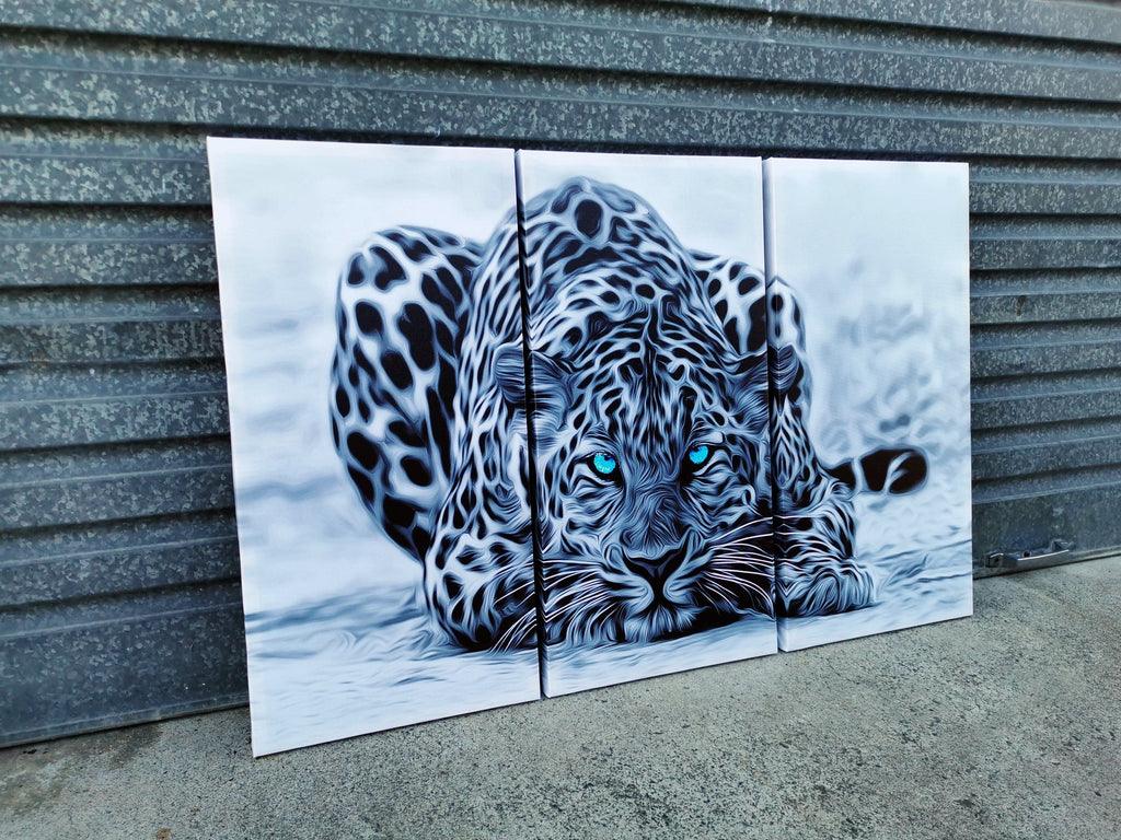 Framed 3 Panels  - Finished Products - Leopard