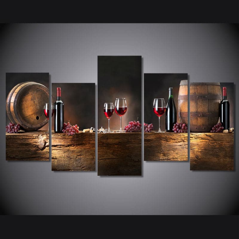 Framed 5 Panels - Winery