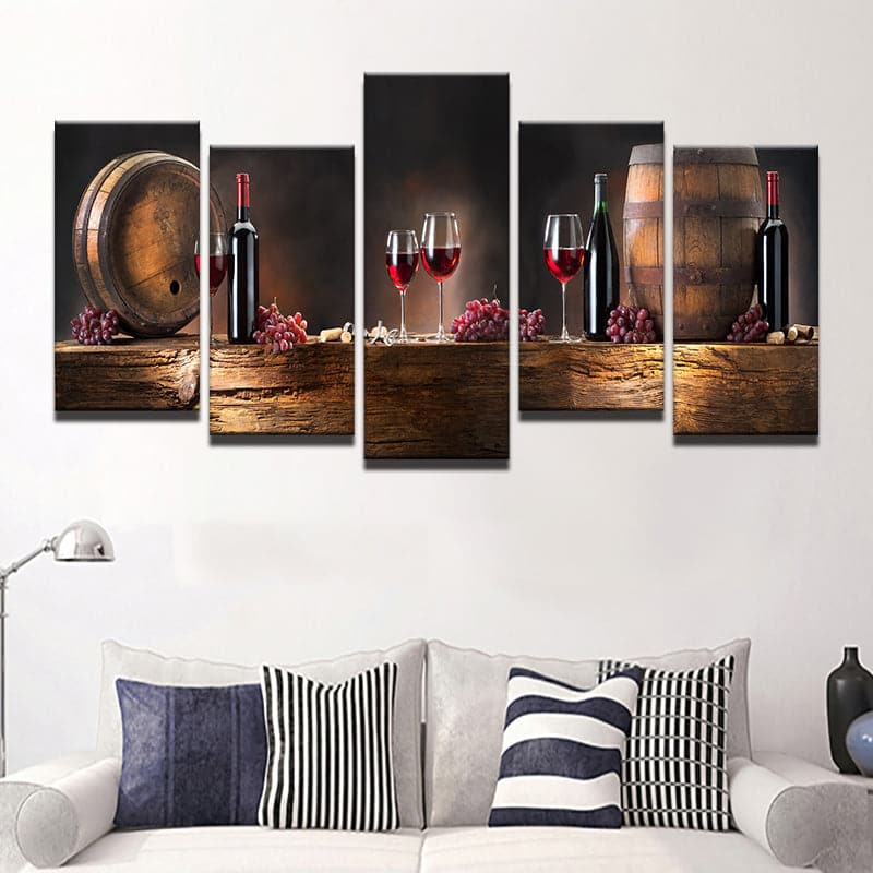 Framed 5 Panels - Winery