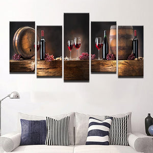 Framed 5 Panels - Winery