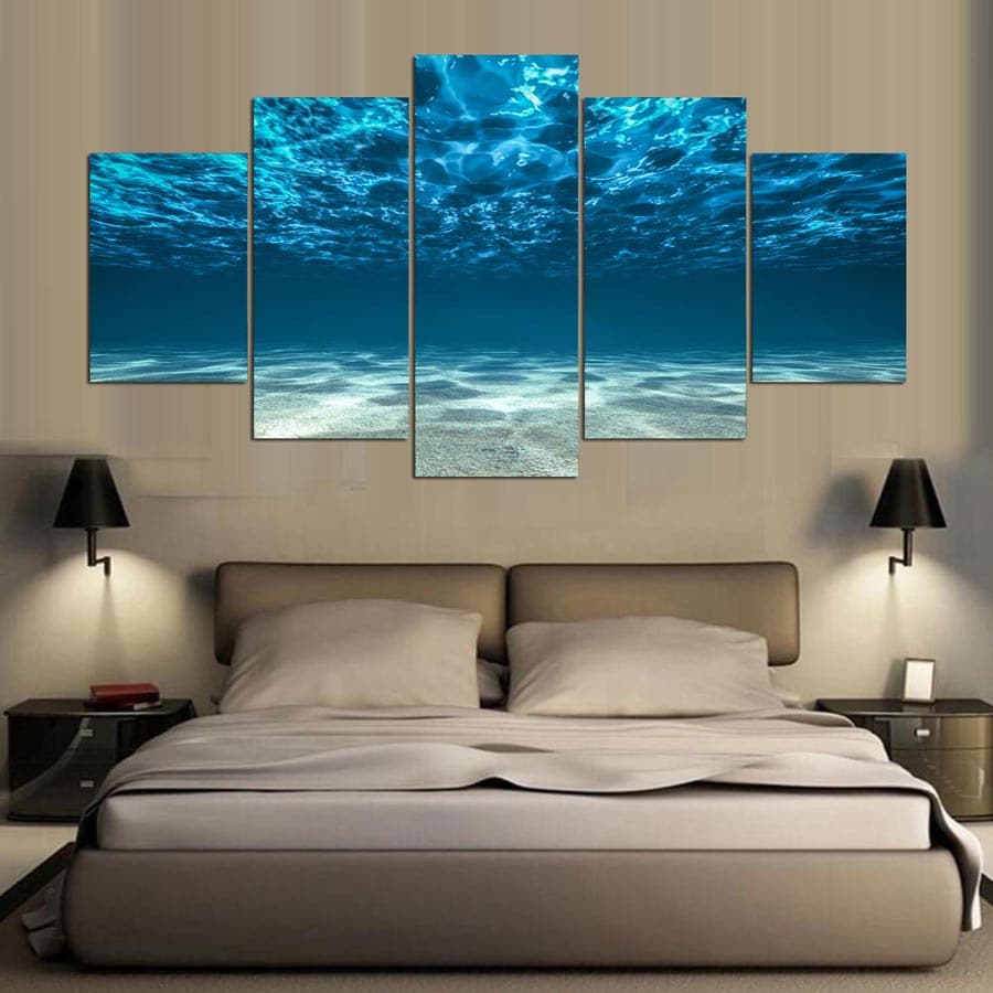 Framed 5 Panels - Ocean