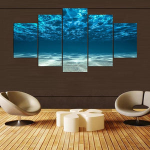 Framed 5 Panels - Ocean