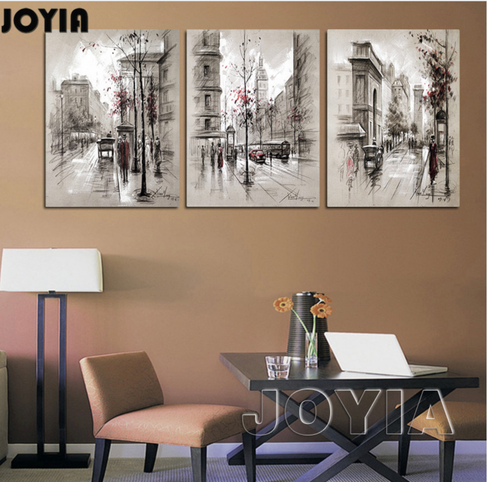 Framed 3 Panels - London