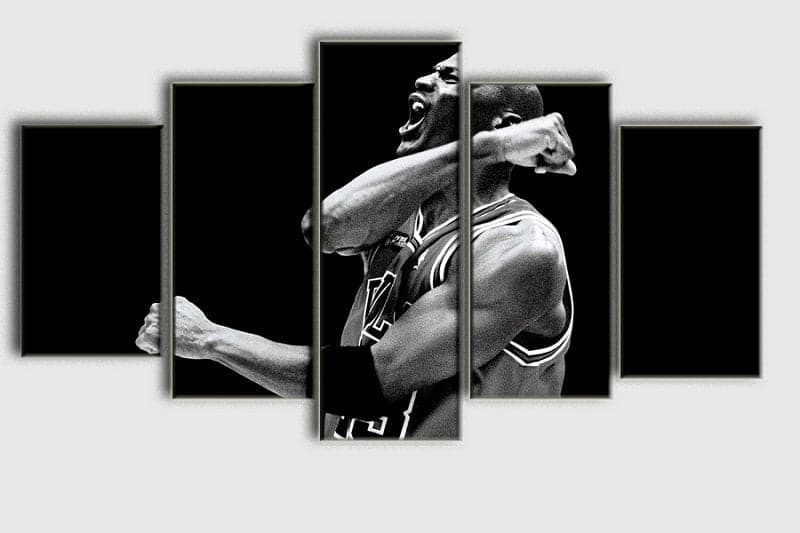 Framed 5 Panels - Michael Jordan