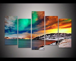 Framed 5 Panels - Landscape