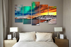 Framed 5 Panels - Landscape