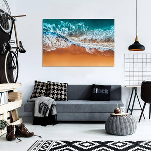 Pine Stretched  Framed 1 Panel - Wave