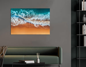 Pine Stretched  Framed 1 Panel - Wave