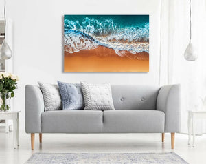 Pine Stretched  Framed 1 Panel - Wave