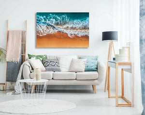 Pine Stretched  Framed 1 Panel - Wave