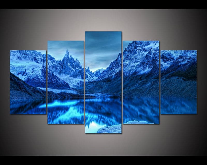 Framed 5 Panels - Landscape