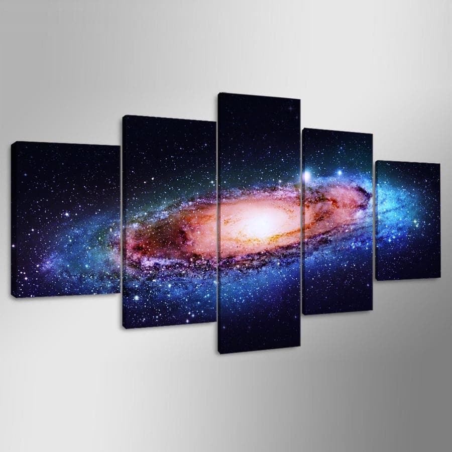 Framed 5 Panels - Space