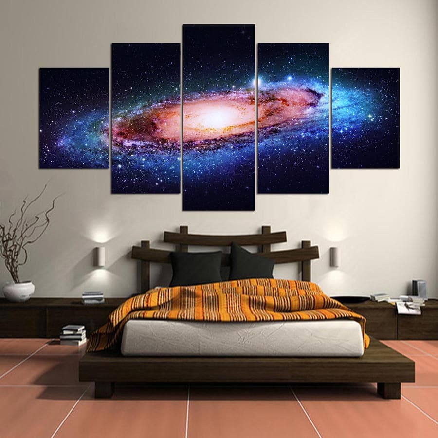 Framed 5 Panels - Space