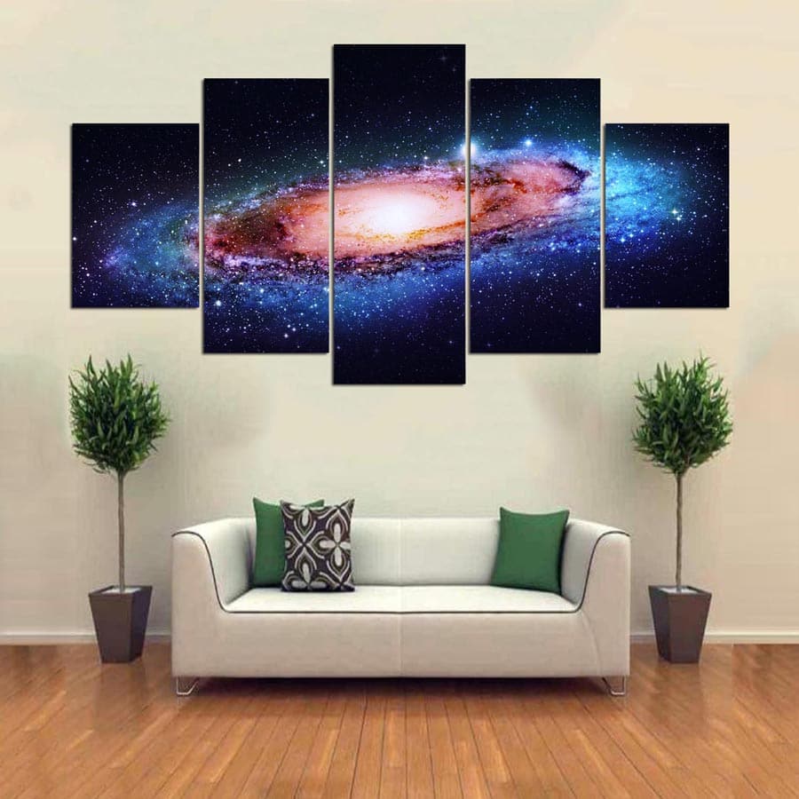 Framed 5 Panels - Space
