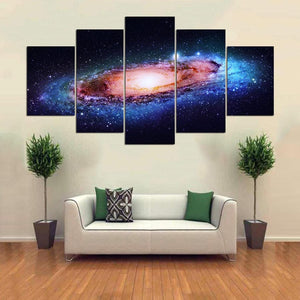 Framed 5 Panels - Space