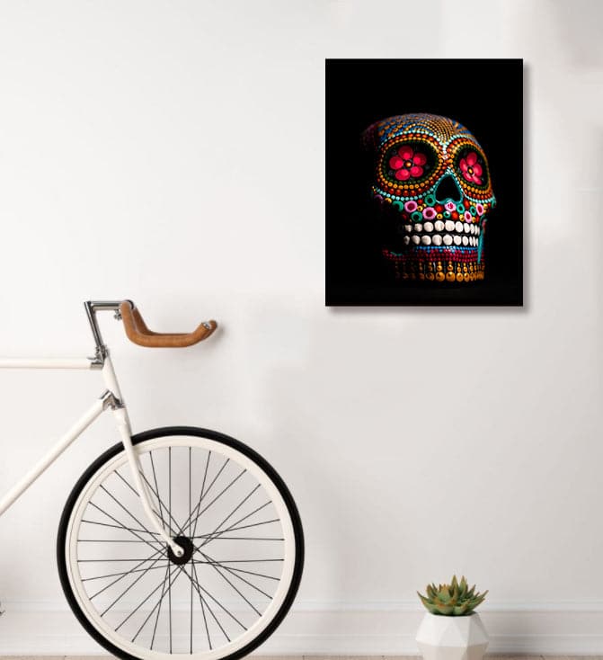 Framed 1 Panel - Skull Art