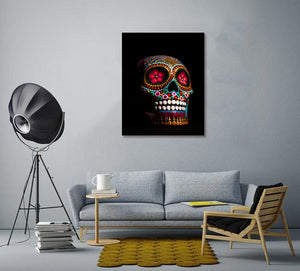 Framed 1 Panel - Skull Art