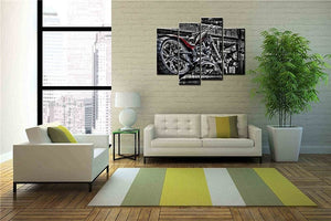 Framed 4 Panels - Harley Davidson
