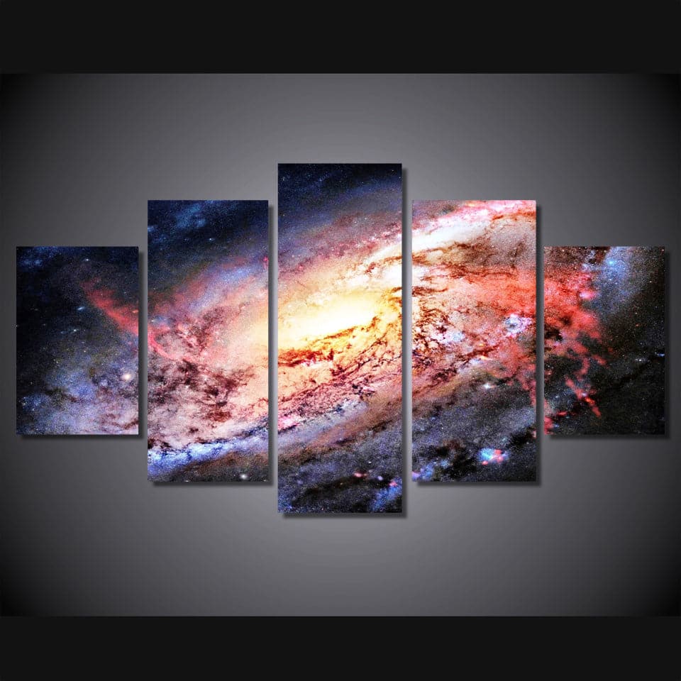 Framed 5 Panels - Space