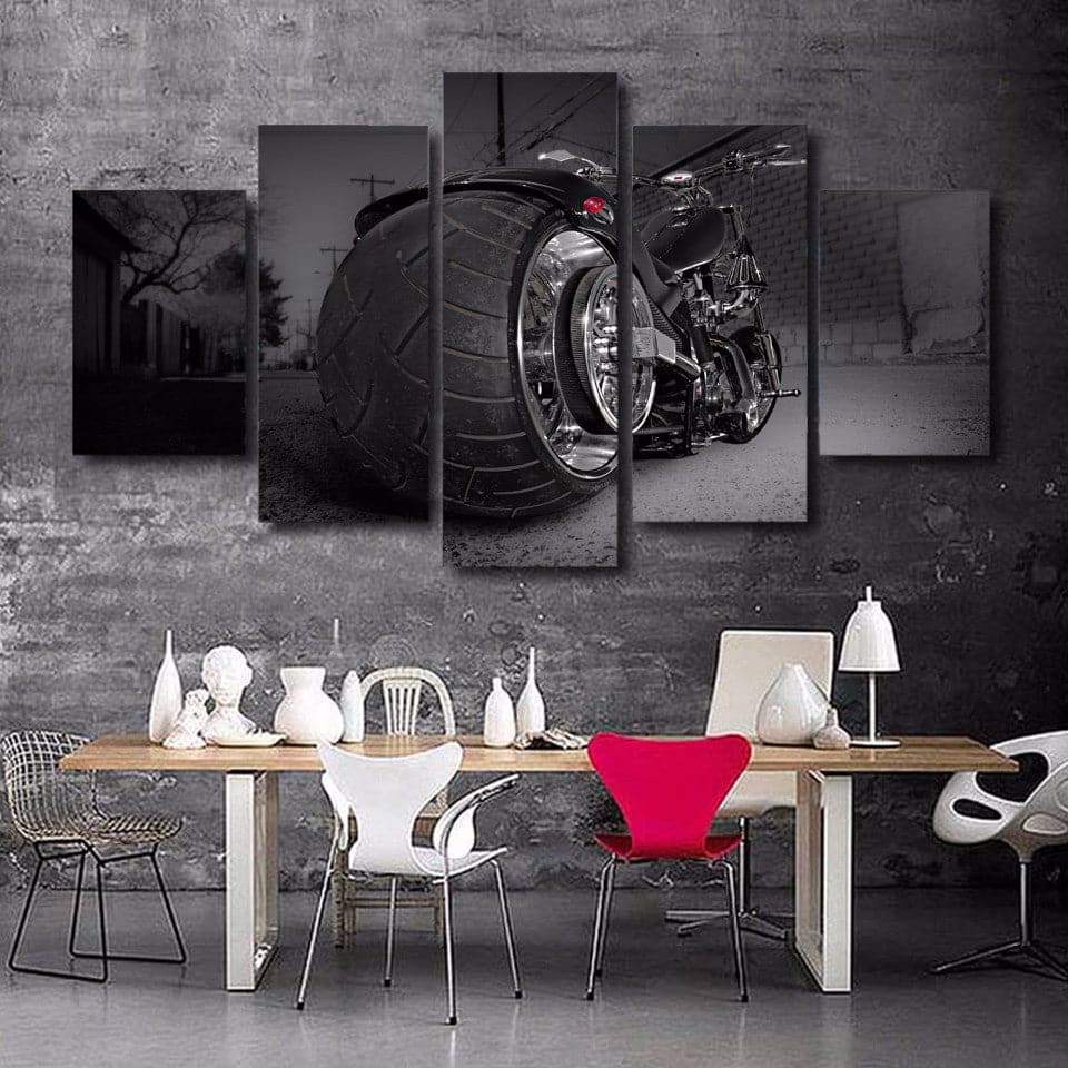 Framed 5 Panels - Harley Davidson