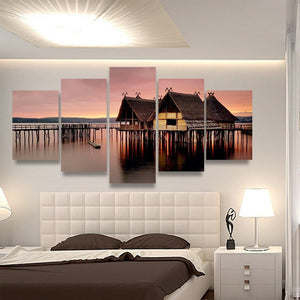 Framed 5 Panels - Landscape