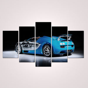 Framed 5 Panels - Bugatti
